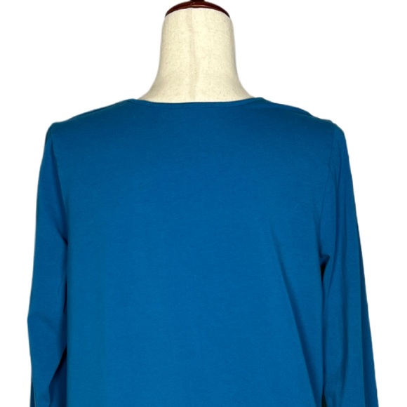 UNIVERSAL STANDARD Women Vanity Size XS/US L Blue Geneva Asymmetrical Midi Dress - Picture 7 of 10